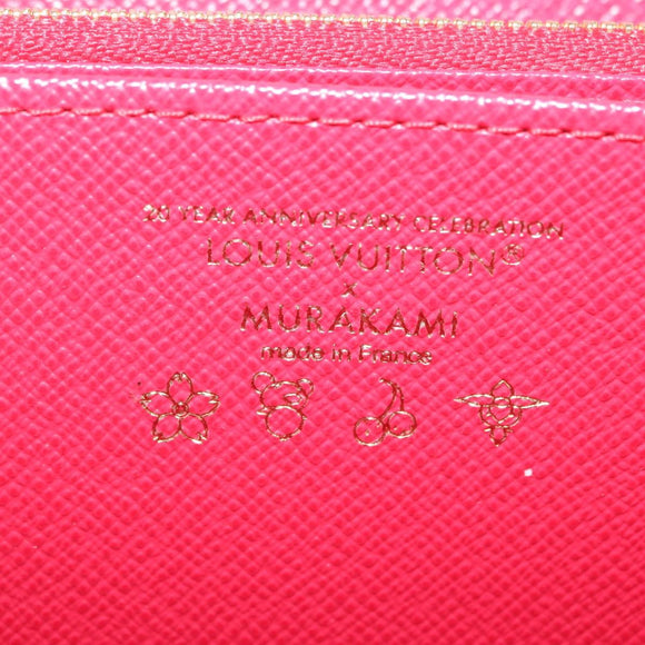 LOUIS VUITTON Monogram Cherry Zippy Long Wallet White M14240 LV Auth 206069SAM