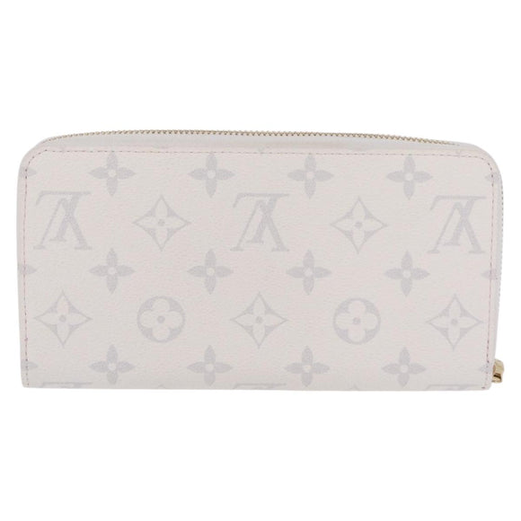 LOUIS VUITTON Monogram Cherry Zippy Long Wallet White M14240 LV Auth 206069SAM