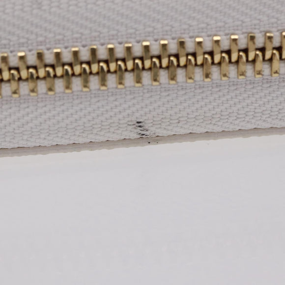 LOUIS VUITTON Monogram Cherry Zippy Long Wallet White M14240 LV Auth 206069SAM