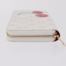 LOUIS VUITTON Monogram Cherry Zippy Long Wallet White M14240 LV Auth 206069SAM-6