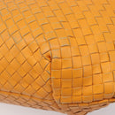 BOTTEGA VENETA INTRECCIATO Capri Tote Bag Leather Orange Auth 206070V-17