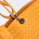 BOTTEGA VENETA INTRECCIATO Capri Tote Bag Leather Orange Auth 206070V-20