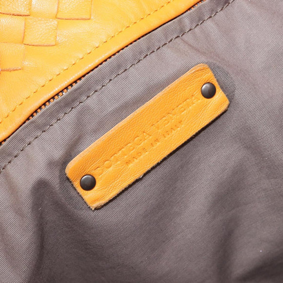 BOTTEGA VENETA INTRECCIATO Capri Tote Bag Leather Orange Auth 206070V