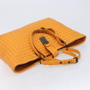 BOTTEGA VENETA INTRECCIATO Capri Tote Bag Leather Orange Auth 206070V-6