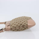 GUCCI GG Canvas Mayfair Shoulder Bag Beige Gold 257065 Auth 206073V-4