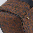 Burberrys Boston Bag Canvas Gold Brown Auth 206076A-12
