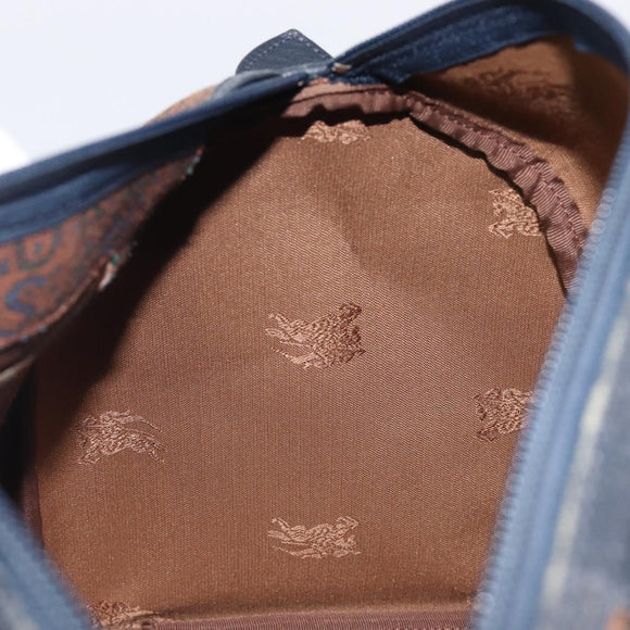 Burberrys Boston Bag Canvas Gold Brown Auth 206076A