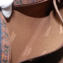 Burberrys Boston Bag Canvas Gold Brown Auth 206076A-22