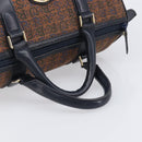 Burberrys Boston Bag Canvas Gold Brown Auth 206076A-8