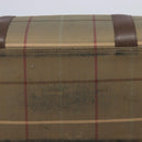 Burberrys Nova Check Boston Bag Canvas Beige Gold Auth 206077-7