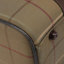 Burberrys Nova Check Boston Bag Canvas Beige Gold Auth 206077-16