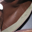 Burberrys Nova Check Boston Bag Canvas Beige Gold Auth 206077-26