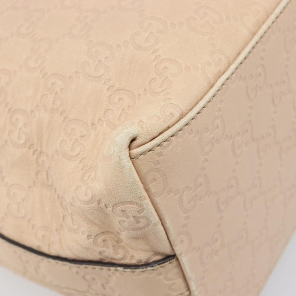 GUCCI Guccissima GG Canvas Shoulder Bag Outlet Pink Gold 257299 Auth 206078