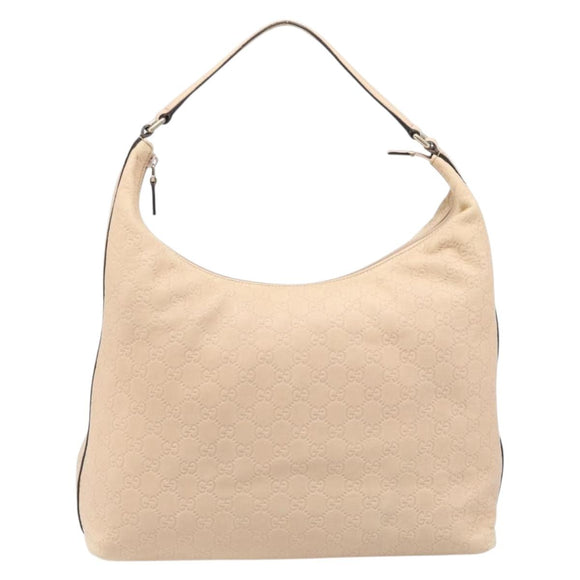 GUCCI Guccissima GG Canvas Shoulder Bag Outlet Pink Gold 257299 Auth 206078