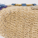 Miu Miu Hand Bag Raffia Beige Gold Auth 206081V-6