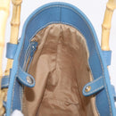 Miu Miu Hand Bag Raffia Beige Gold Auth 206081V-21