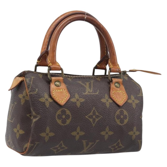 LOUIS VUITTON Monogram Mini Speedy Hand Bag M41534 LV Auth 206084