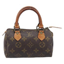 LOUIS VUITTON Monogram Mini Speedy Hand Bag M41534 LV Auth 206084-13