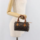 LOUIS VUITTON Monogram Mini Speedy Hand Bag M41534 LV Auth 206084-20