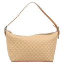 CELINE Macadam Canvas Accessory Pouch PVC Leather Beige Gold Auth 206085V-2
