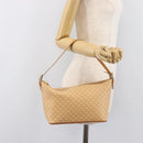 CELINE Macadam Canvas Accessory Pouch PVC Leather Beige Gold Auth 206085V-22