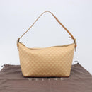 CELINE Macadam Canvas Accessory Pouch PVC Leather Beige Gold Auth 206085V-23