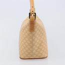 CELINE Macadam Canvas Accessory Pouch PVC Leather Beige Gold Auth 206085V-4