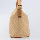 CELINE Macadam Canvas Accessory Pouch PVC Leather Beige Gold Auth 206085V-5