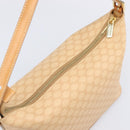 CELINE Macadam Canvas Accessory Pouch PVC Leather Beige Gold Auth 206085V-6