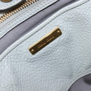 Miu Miu Hand Bag Leather 2way Gray Gold Auth 206086V-19