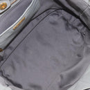 Miu Miu Hand Bag Leather 2way Gray Gold Auth 206086V-10