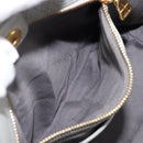 Miu Miu Hand Bag Leather 2way Gray Gold Auth 206086V-23