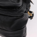 Chloe Paraty Hand Bag Leather 2way Black Gold Auth 206089V-16
