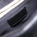 Chloe Paraty Hand Bag Leather 2way Black Gold Auth 206089V-18