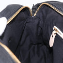 Chloe Paraty Hand Bag Leather 2way Black Gold Auth 206089V-21