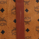MCM Logogram Vicetos Boston Bag PVC Leather 2way Brown Gold Auth 206094-5