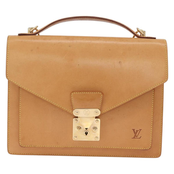 LOUIS VUITTON Nomad Monceau 28 Hand Bag Beige LV Auth 206096V