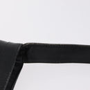GUCCI Web Sherry Line Shoulder Bag Leather Black Gold Auth 206101-13