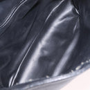 GUCCI Web Sherry Line Shoulder Bag Leather Black Gold Auth 206101-23