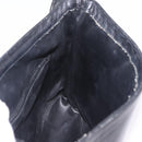 GUCCI Web Sherry Line Shoulder Bag Leather Black Gold Auth 206101-24