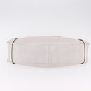 GUCCI Abbey Tote Bag Leather White Gold 130736 Auth 206102-17