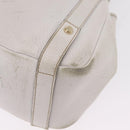 GUCCI Abbey Tote Bag Leather White Gold 130736 Auth 206102-19