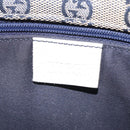 GUCCI Abbey Tote Bag Leather White Gold 130736 Auth 206102-22