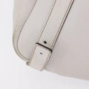 GUCCI Abbey Tote Bag Leather White Gold 130736 Auth 206102-7