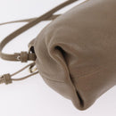 Chloe Lily Shoulder Bag Leather 2way Beige Gold Auth 206105A-19