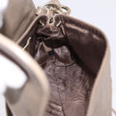 Chloe Lily Shoulder Bag Leather 2way Beige Gold Auth 206105A-24