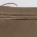 Chloe Lily Shoulder Bag Leather 2way Beige Gold Auth 206105A-3