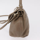 Chloe Lily Shoulder Bag Leather 2way Beige Gold Auth 206105A-4
