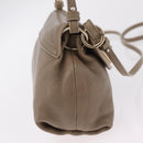 Chloe Lily Shoulder Bag Leather 2way Beige Gold Auth 206105A-5
