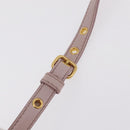 Miu Miu Matelasse Hand Bag Leather 2way Gray Gold Auth 206108V-10